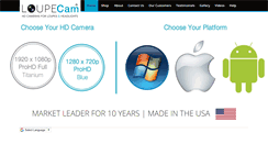Desktop Screenshot of loupecam.com