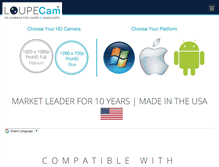 Tablet Screenshot of loupecam.com
